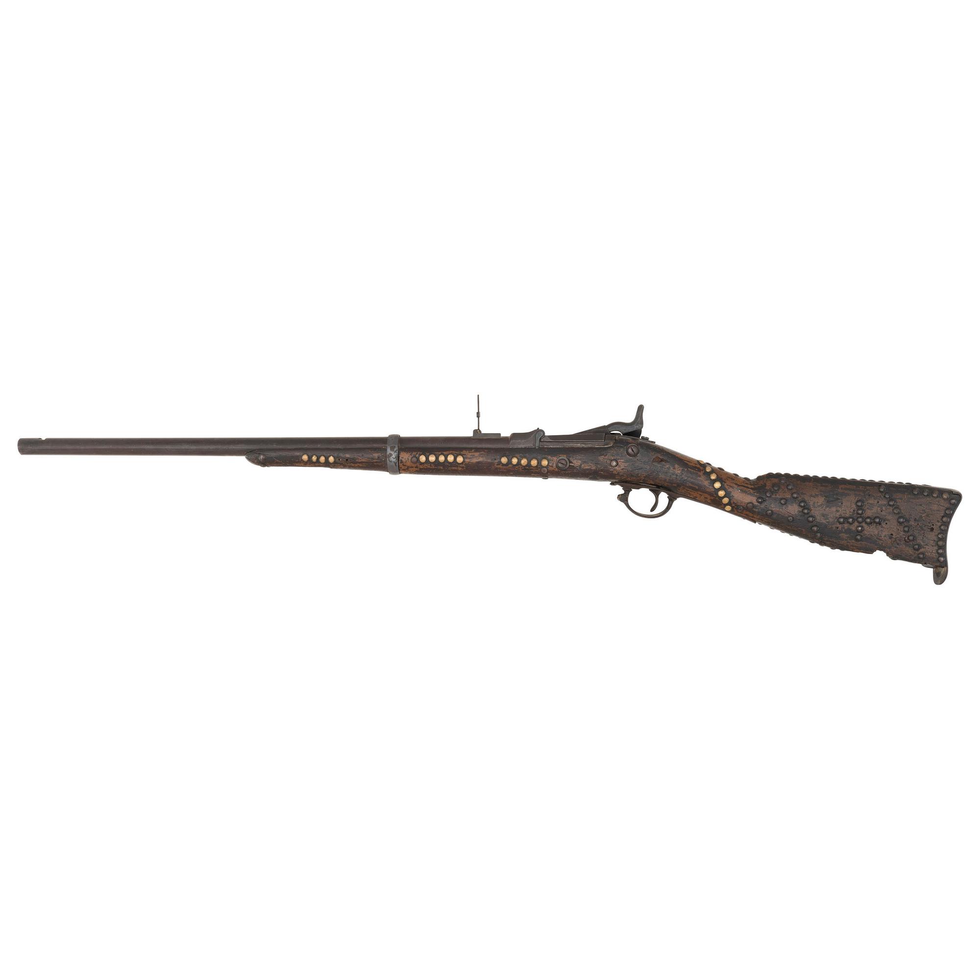 Heavily Tacked US Model 1870 Springfield Trapdoor Rifle