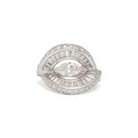 DIAMOND AND PLATINUM RING