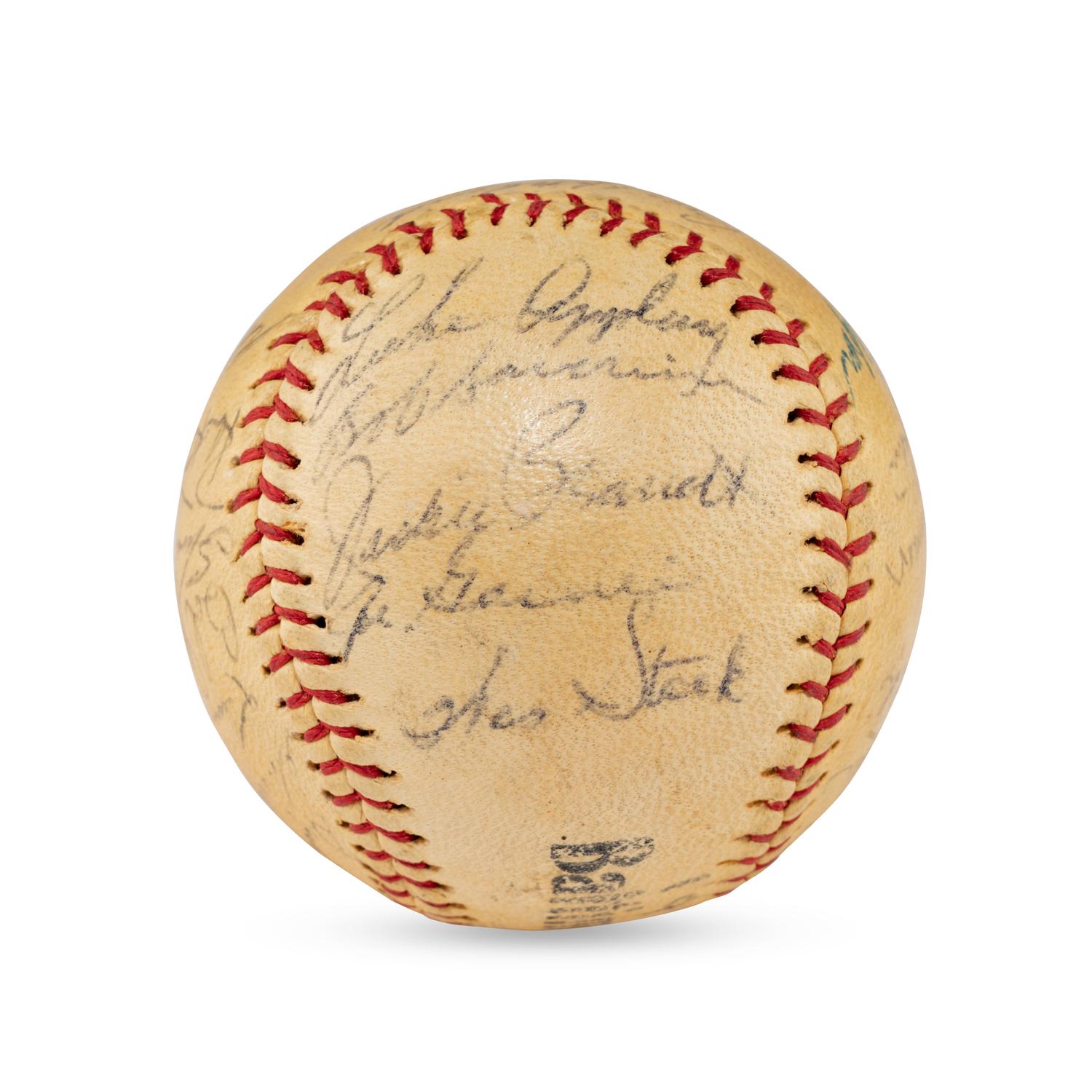 A 1963 Baltimore Orioles Team Signed Autograph Baseball