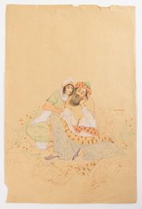 A Group of Persian Paintings on Paper various sizes.