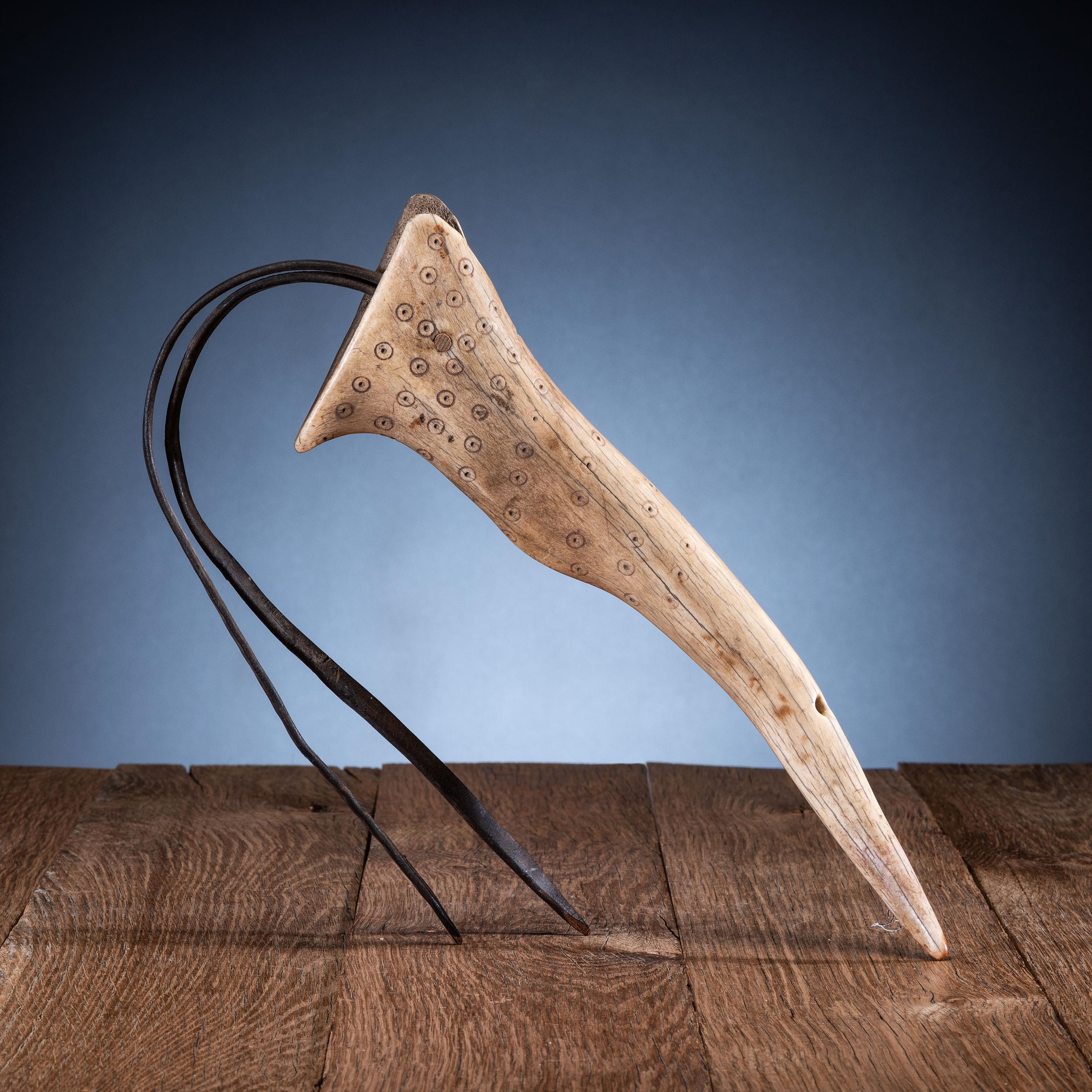Northern Plains Elk Antler Quirt