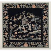 Six Chinese Embroidered and Woven Silk Panels