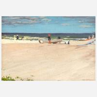 Rutherford Boyd (American, 1884–1951) Cape May with Row Boats on the Beach