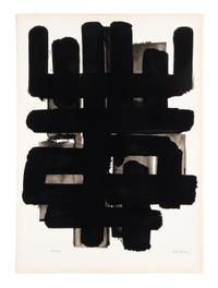 Pierre Soulages (French, 1919–2022) — Lithographie No.3 , 1957