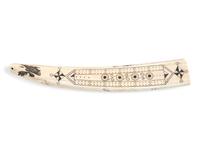 Alaskan Scrimshawed Cribbage Board