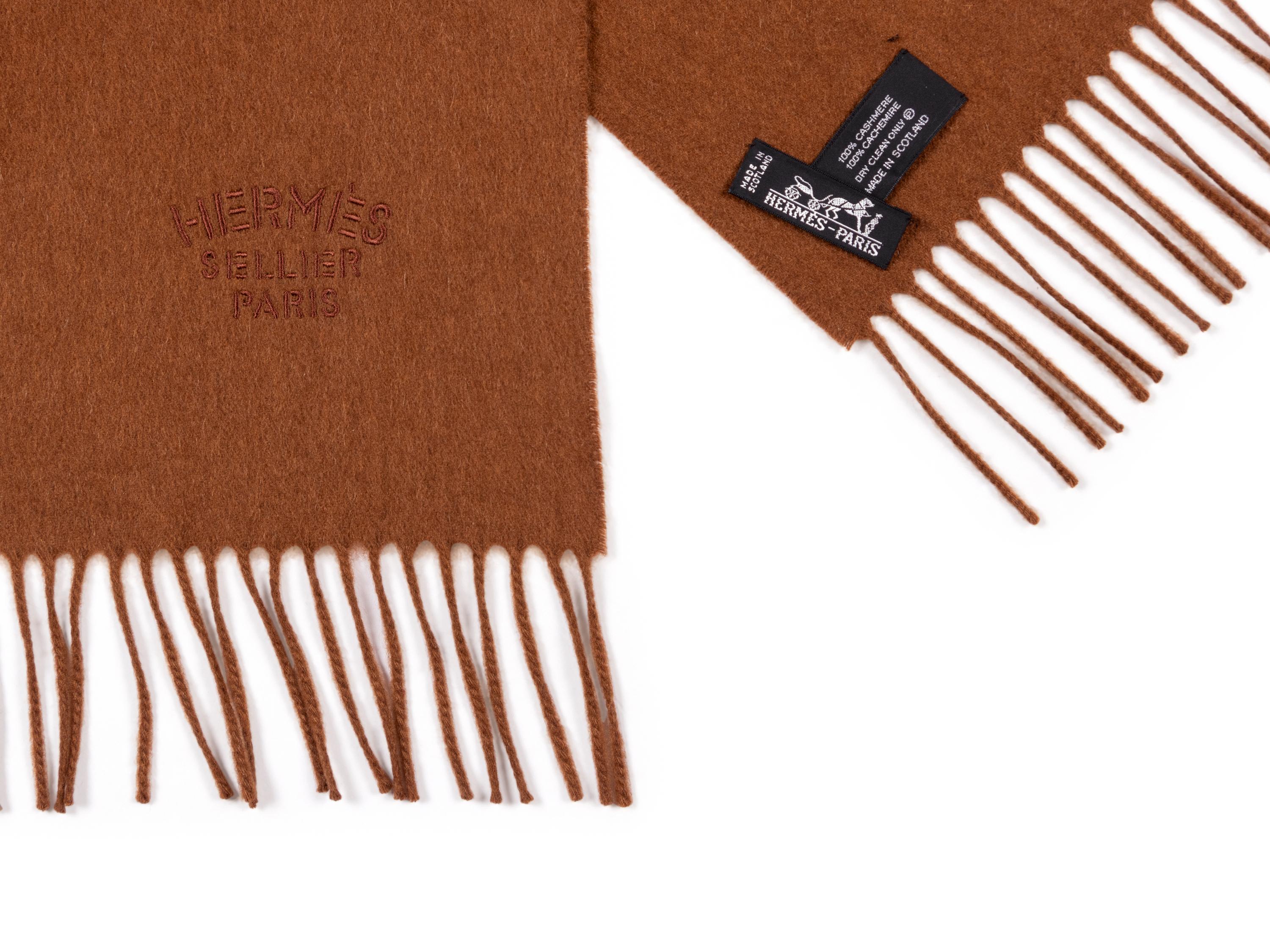 Hermès Cashmere Shawl with Fringe