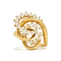 JOSE HESS, YELLOW GOLD AND DIAMOND RING