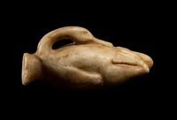 An Egyptian Alabaster Duck Cosmetic Vessel