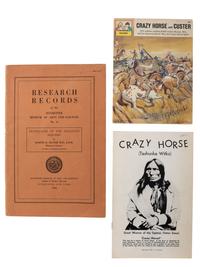 [WILD WEST SHOWS]. A group of 10 items, incl. Western periodicals and enlarged portrait of Buffalo Bill.