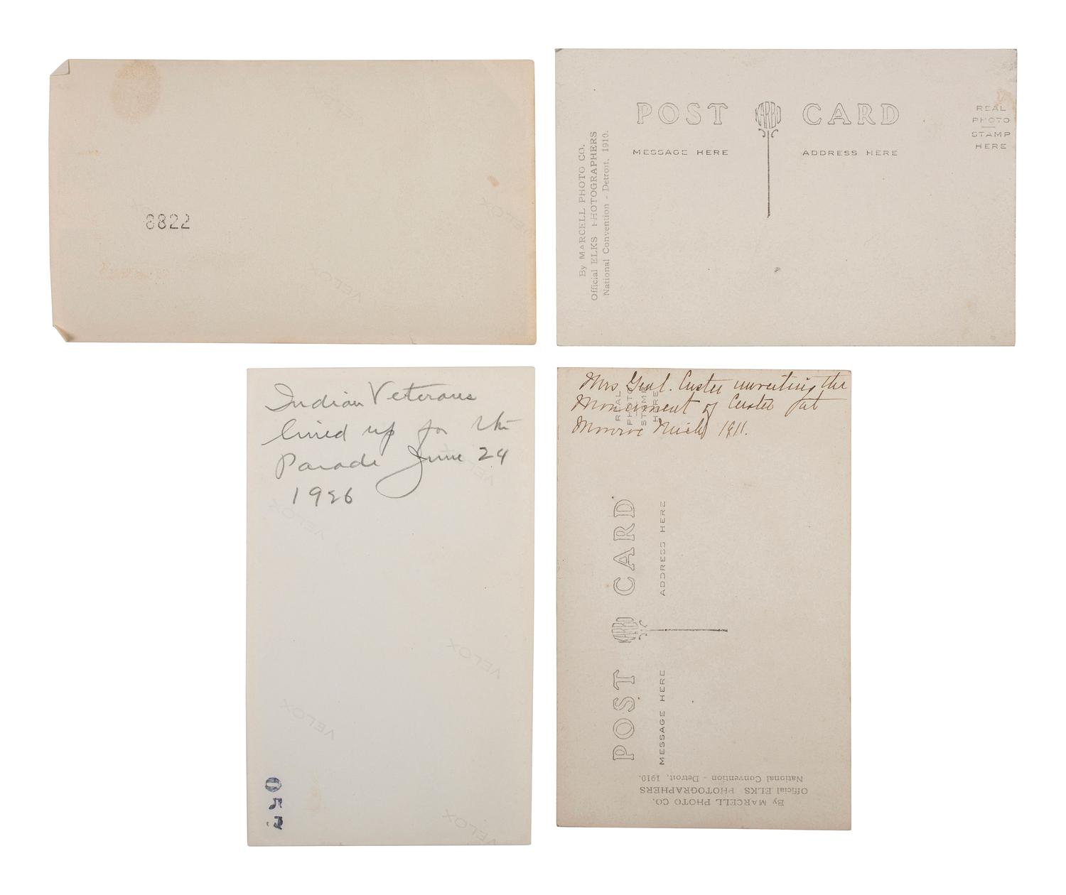 [LATE INDIAN WARS]. A group of 28 photographs from the 50th Anniversary of the Battle of the Little Bighorn, and other Custer Memorials, comprising: