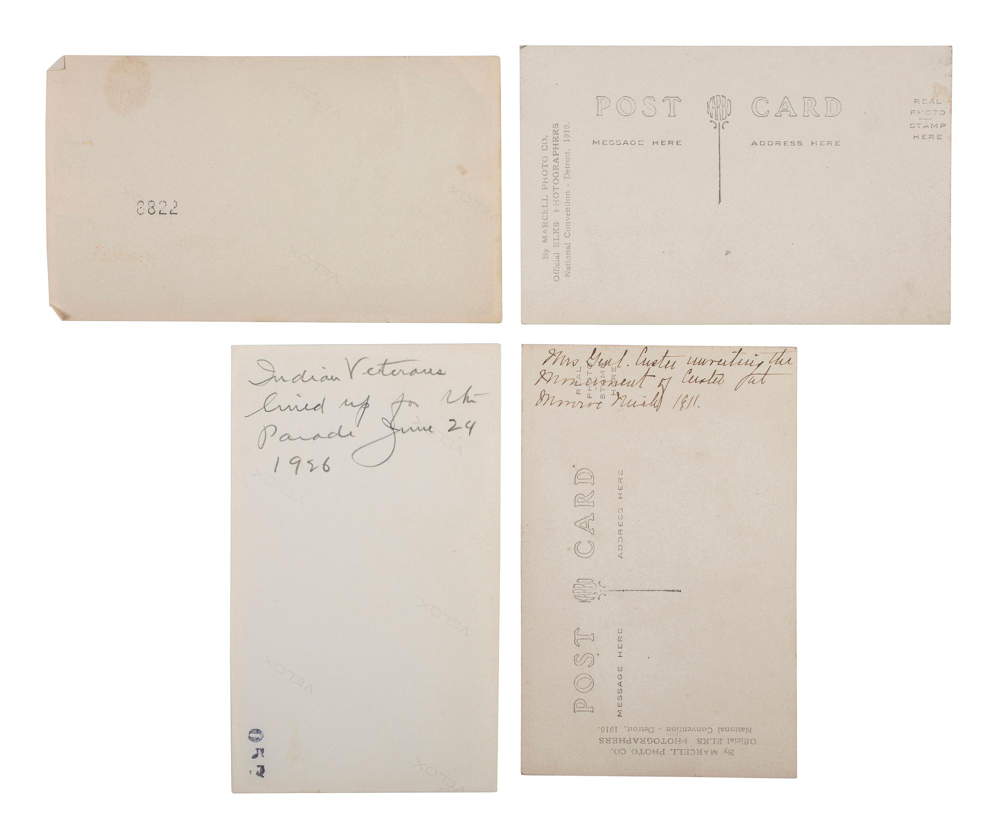 [LATE INDIAN WARS]. A group of 28 photographs from the 50th Anniversary of the Battle of the Little Bighorn, and other Custer Memorials, comprising: