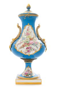 A Sevres Style Porcelain Urn Height 16 3/4 inches. — 19TH CENTURY