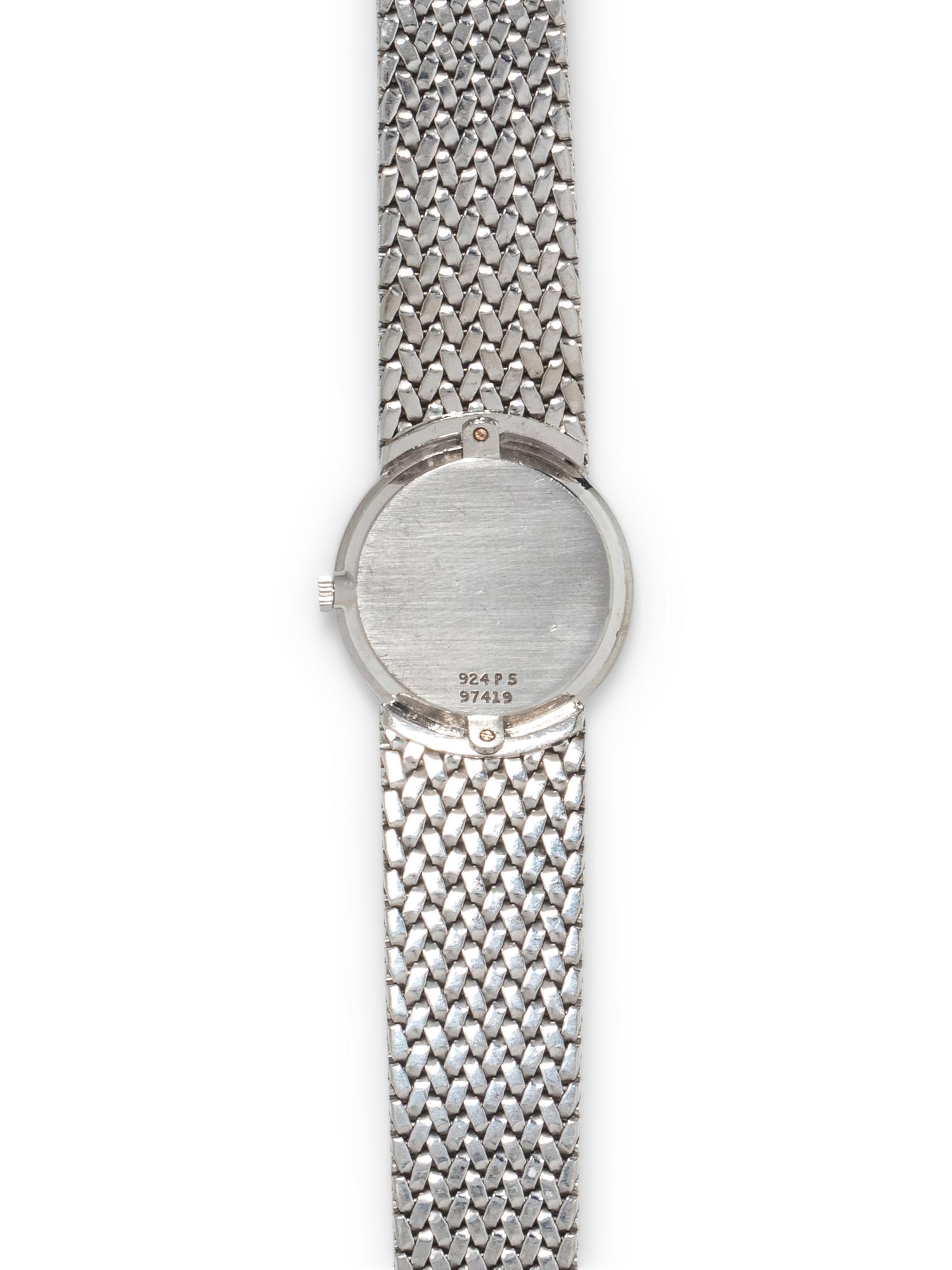 PIAGET, 18K WHITE GOLD WRISTWATCH
