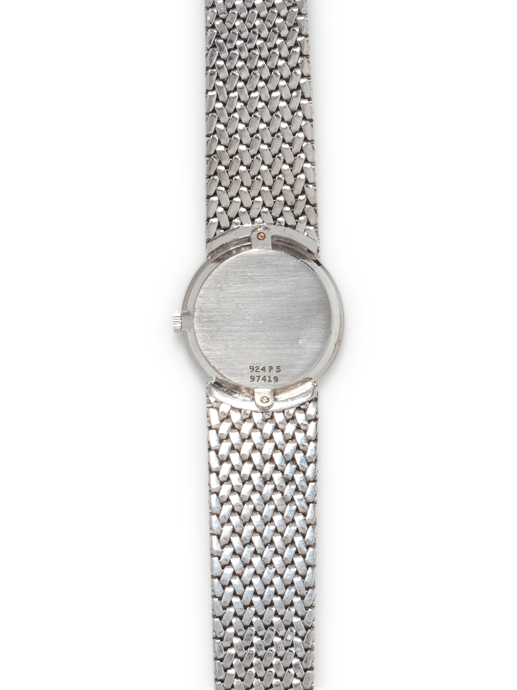 PIAGET, 18K WHITE GOLD WRISTWATCH