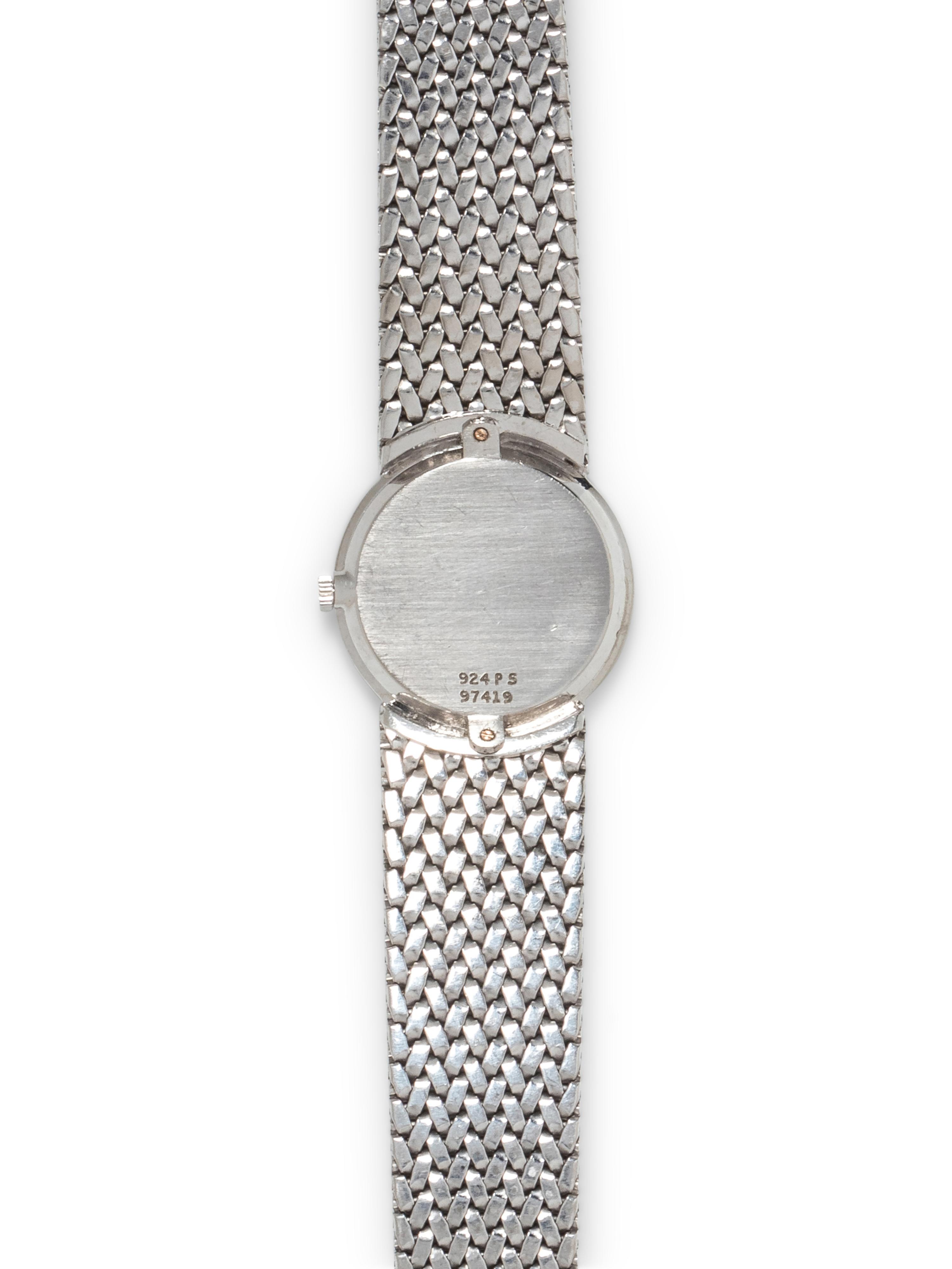 PIAGET, 18K WHITE GOLD WRISTWATCH