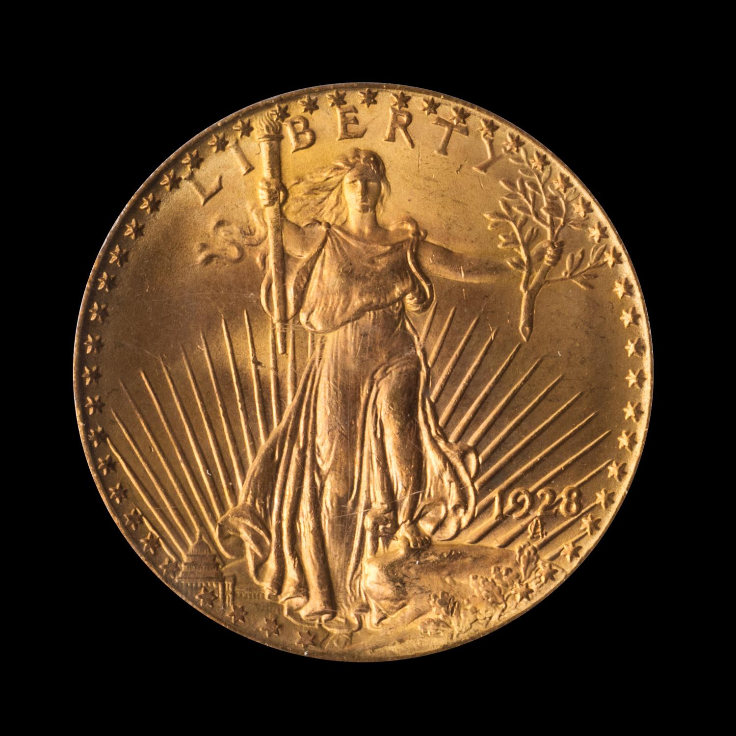 A United States 1928 St. Gaudens $20 Gold Coin