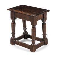An English Oak Joined Stool