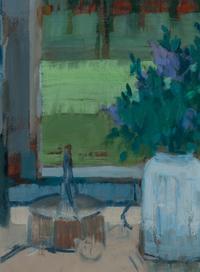 Interior with Lilacs