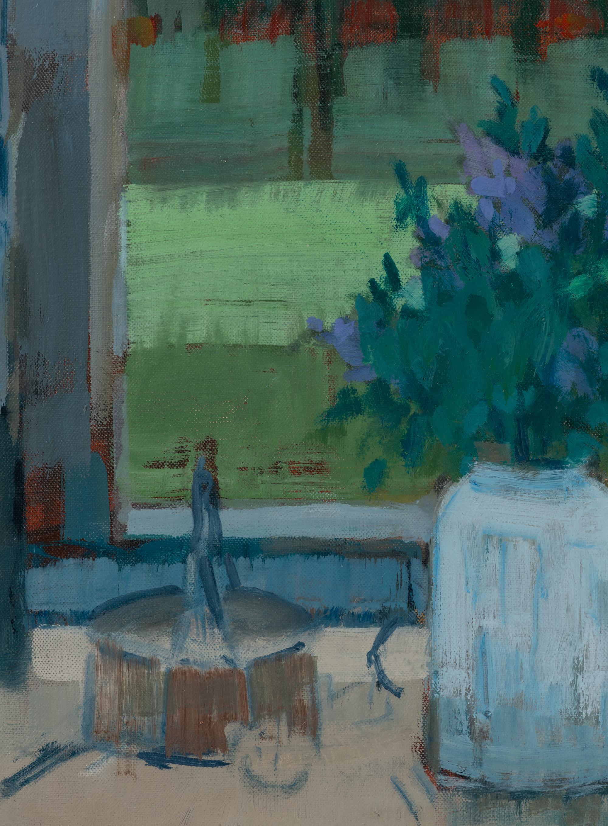 Interior with Lilacs