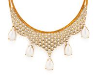 YELLOW GOLD, DIAMOND, AMETHYST AND CULTURED MABE PEARL CONVERTIBLE NECKLACE