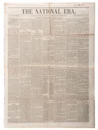 [SLAVERY & ABOLITION]. A group of 4 issues of the anti-slavery paper, The National Era . Washington, DC: American and Foreign Anti-Slavery Society, 1848.