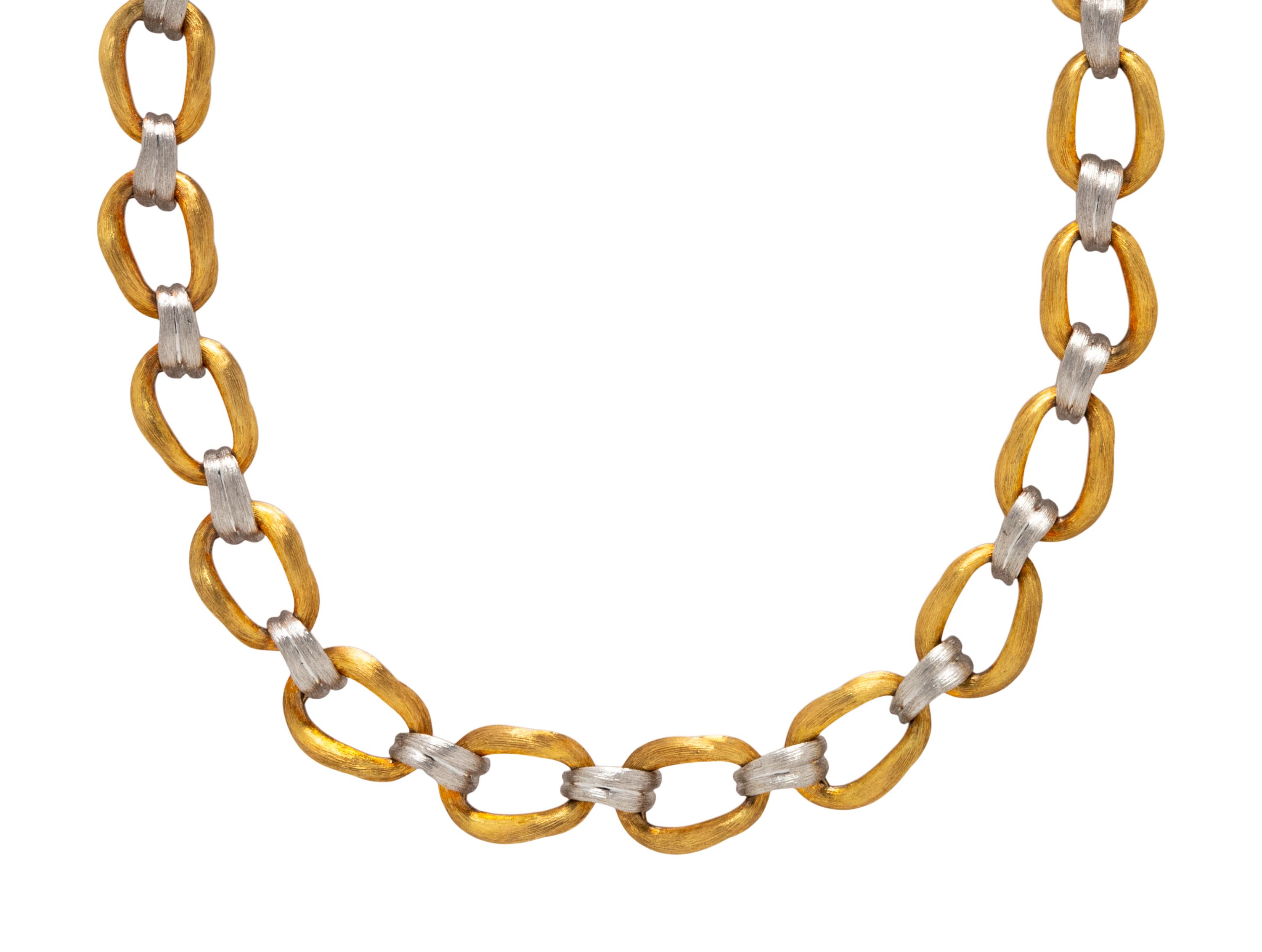 HENRY DUNAY, PLATINUM AND YELLOW GOLD NECKLACE