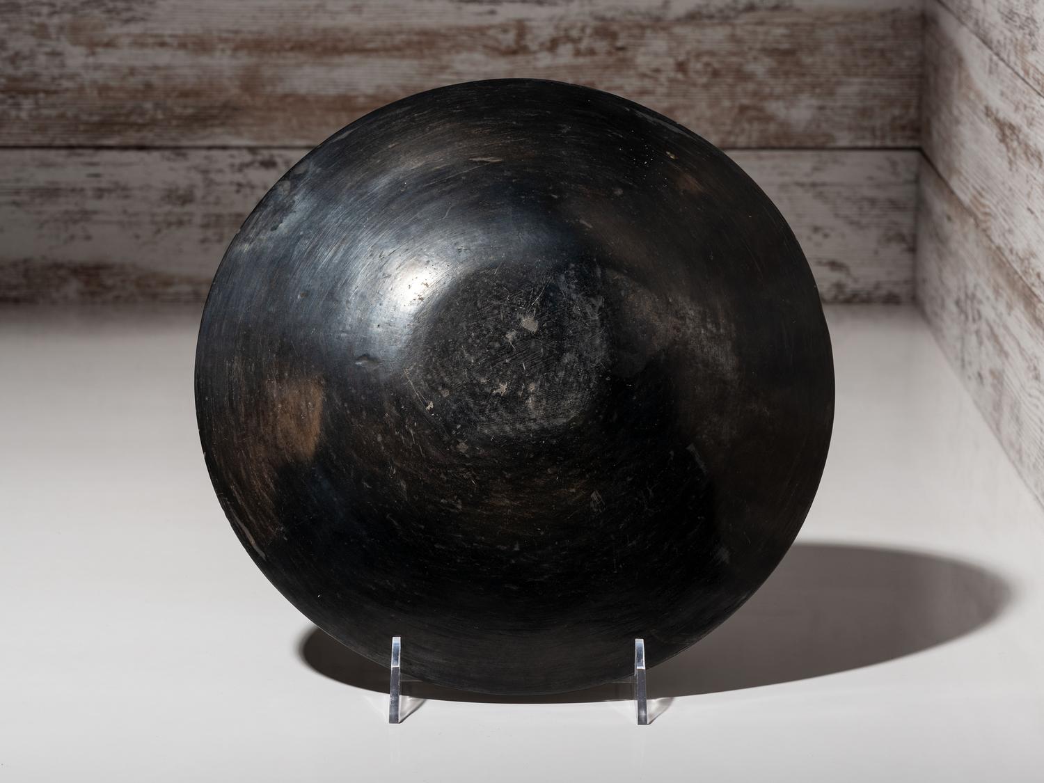 Blackware Pottery Plate, with Gunmetal Finish 1925-1943