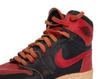 A Pair of Original Vintage 1985 Nike Air Jordan 1 Basketball Shoes