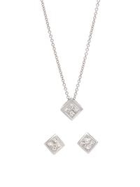 WHITE GOLD AND DIAMOND SET