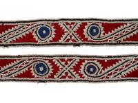 Choctaw Beaded Strips, Pair