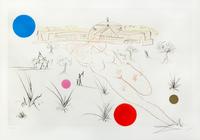 Salvador Dali, (Spanish, 1904-1989), Visions of Chicago, 1975 (suite of 4)
