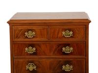 A Pair of Georgian Style Mahogany Diminutive High Boys — 20TH CENTURY