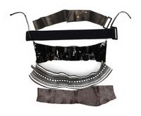 Five Designer Belts: One Ferré, One Mugler, Two Lagerfeld, and One Galanos, 1970-90s