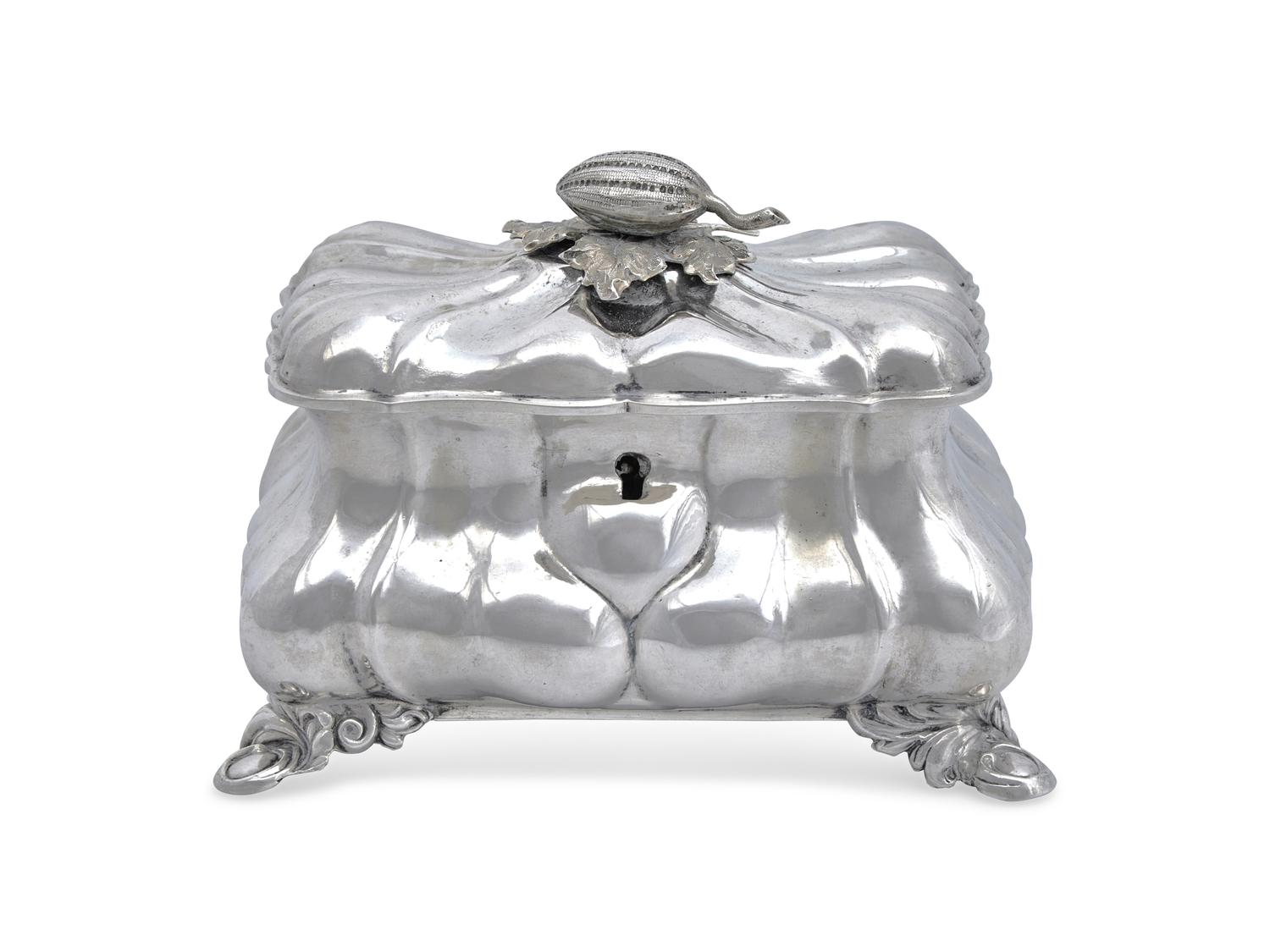 An Austrian Silver Sugar Box