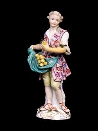 A Sitzendorf Porcelain Figure of a Man — CIRCA 1900