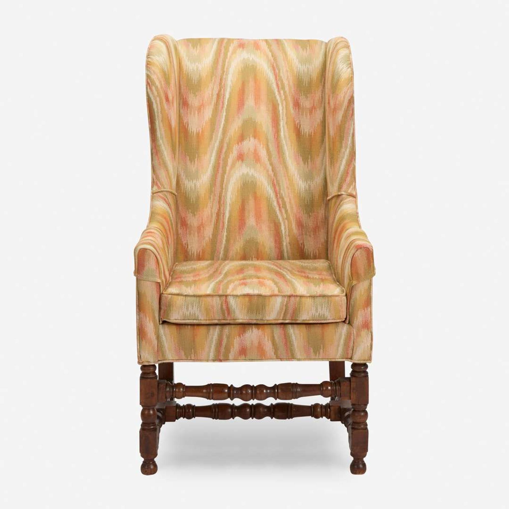 A William & Mary carved and turned walnut easy chair late 17th / early 18th century