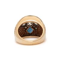 DIAMOND AND SAPPHIRE RING