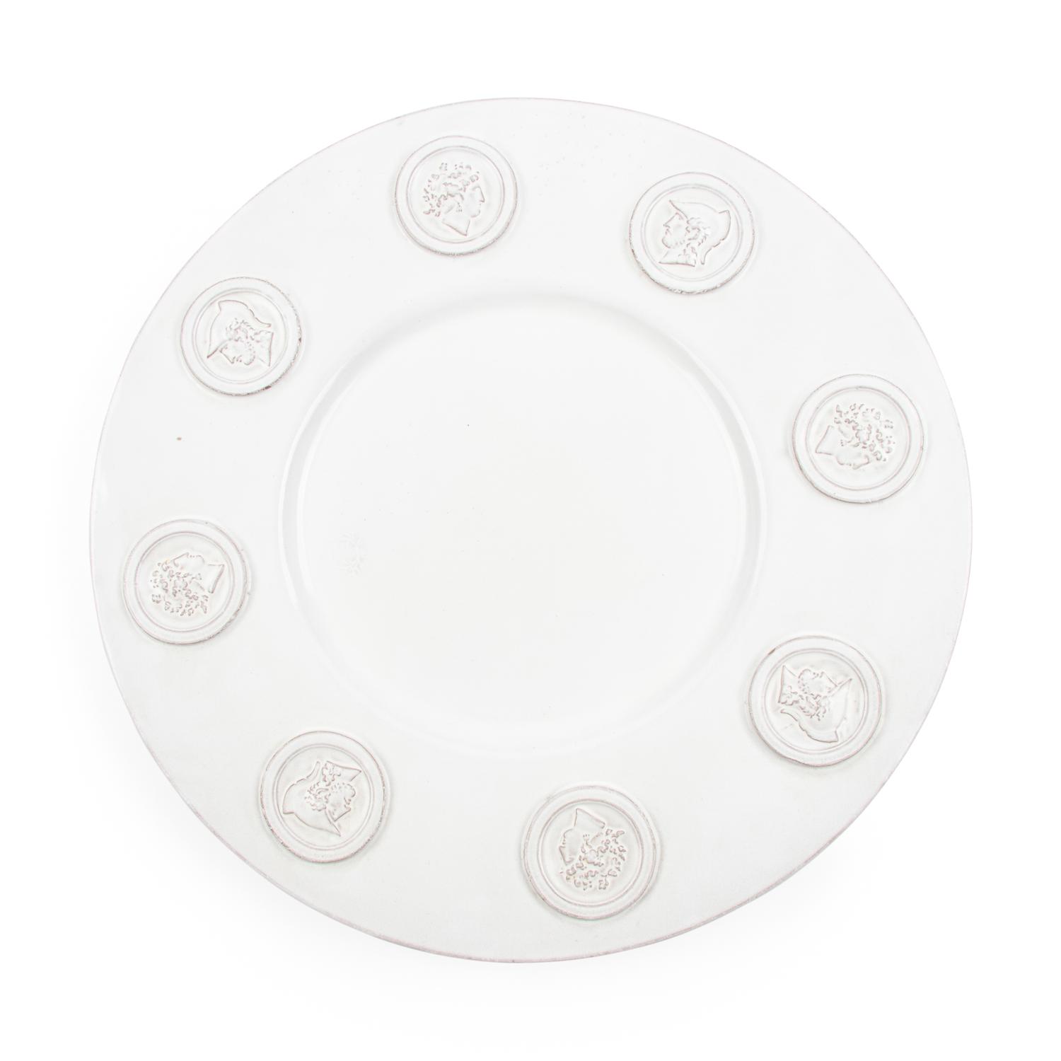 A White Glazed Earthenware Centerpiece