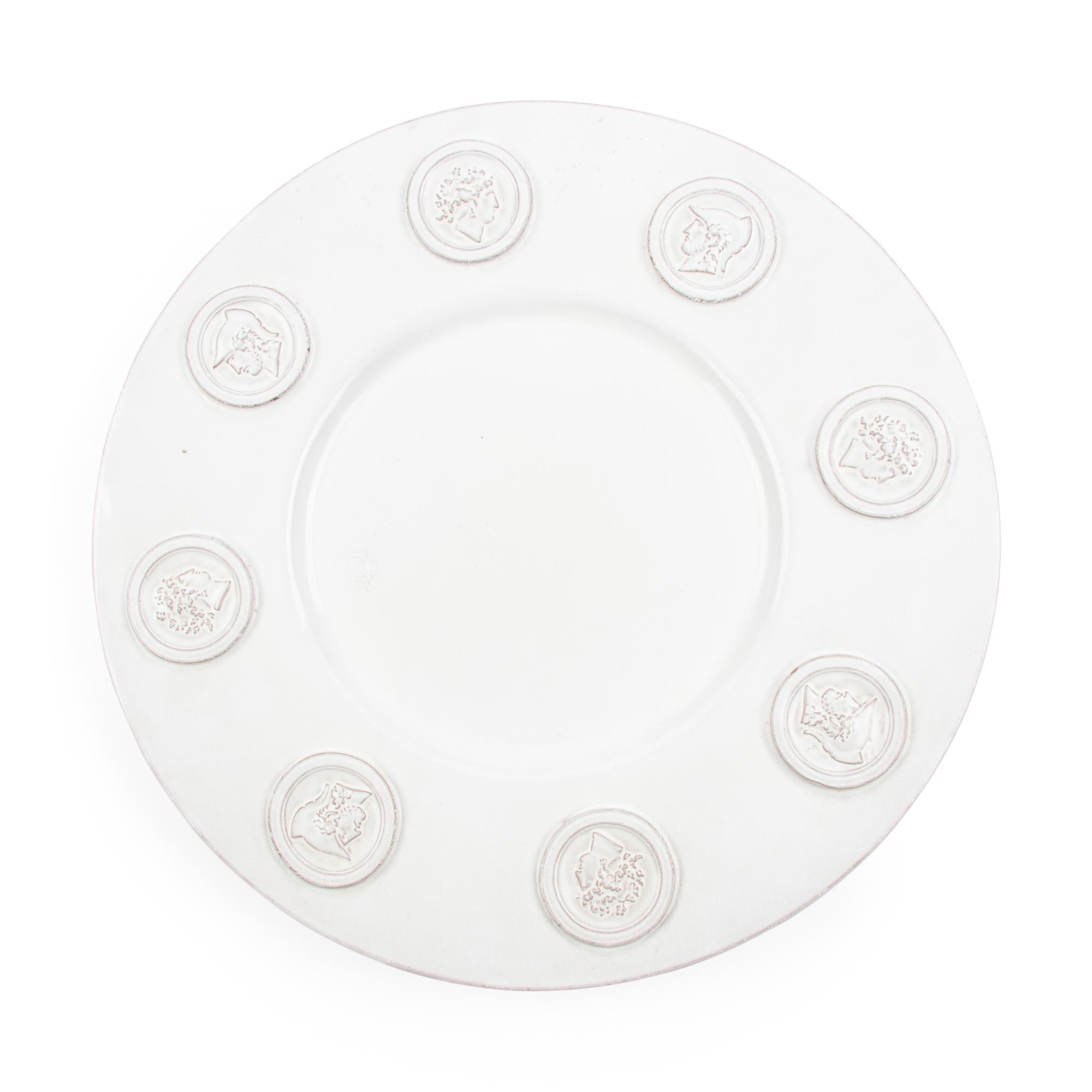 A White Glazed Earthenware Centerpiece