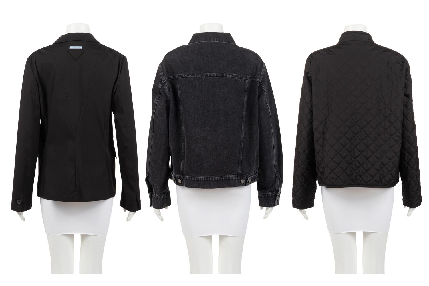 Three Designer Jackets: Two Dior and One Prada