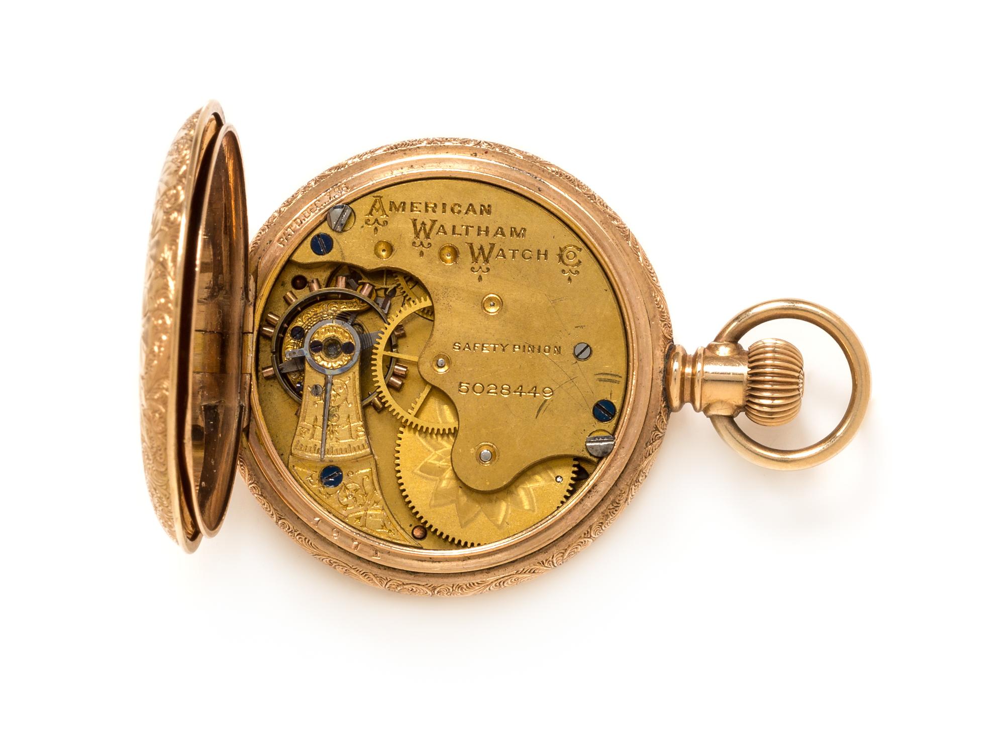 A Gold Filled Hunter Case Pocket Watch, Waltham, Circa 1889, 41.00 dwts.