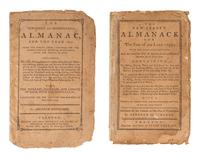 [ALMANACS - TRENTON]. SHOEMAKER, Abraham (1753-1818). The New-Jersey and Pennsylvania Almanac, for the Year 1795 . Trenton: Printed and sold by Isaac Collins, [1794].