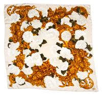 A Chanel Silk Scarf, 34" x 34".