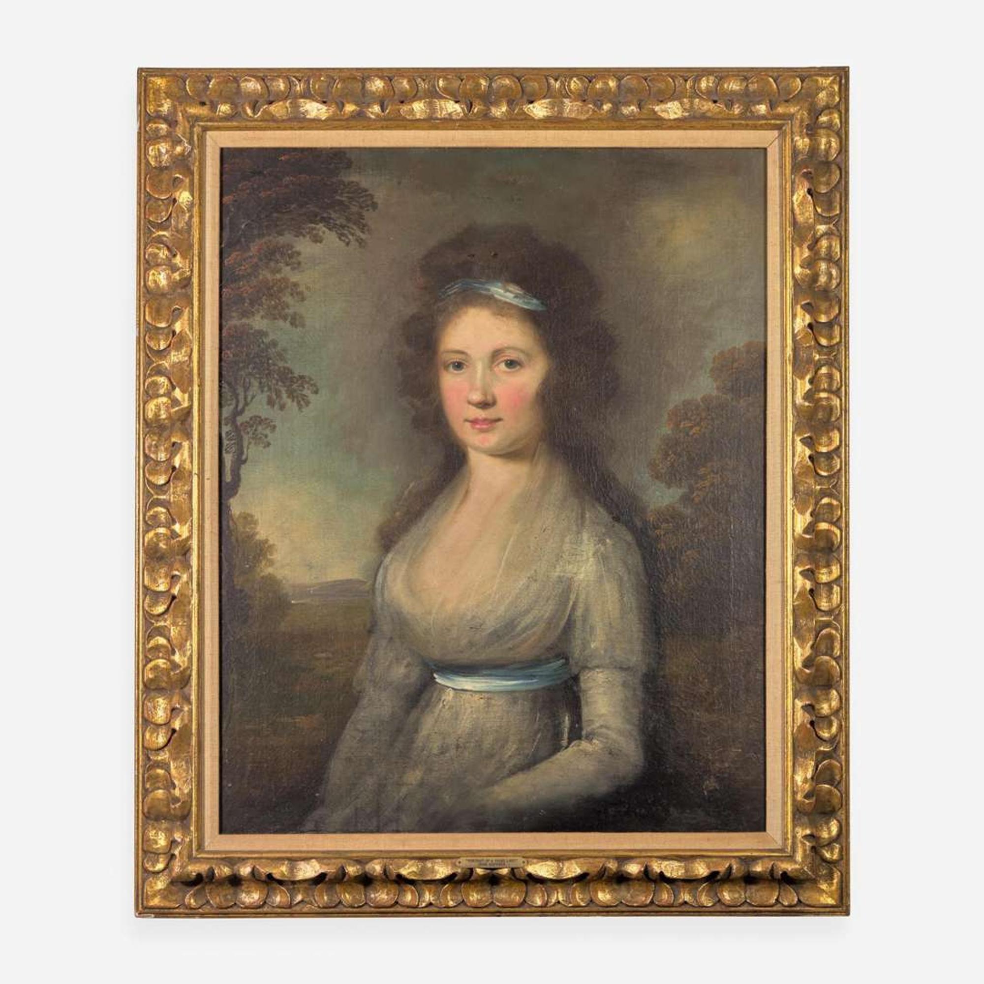 Circle of John Hoppner (British, 1758–1810) Portrait of a Young Lady, Bust-Length