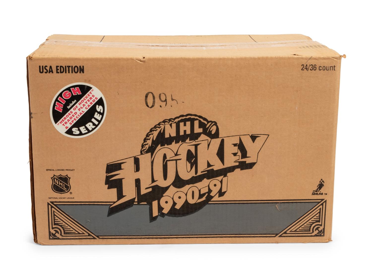 A Large Group of Unopened Assorted 1990s Hockey Cards,