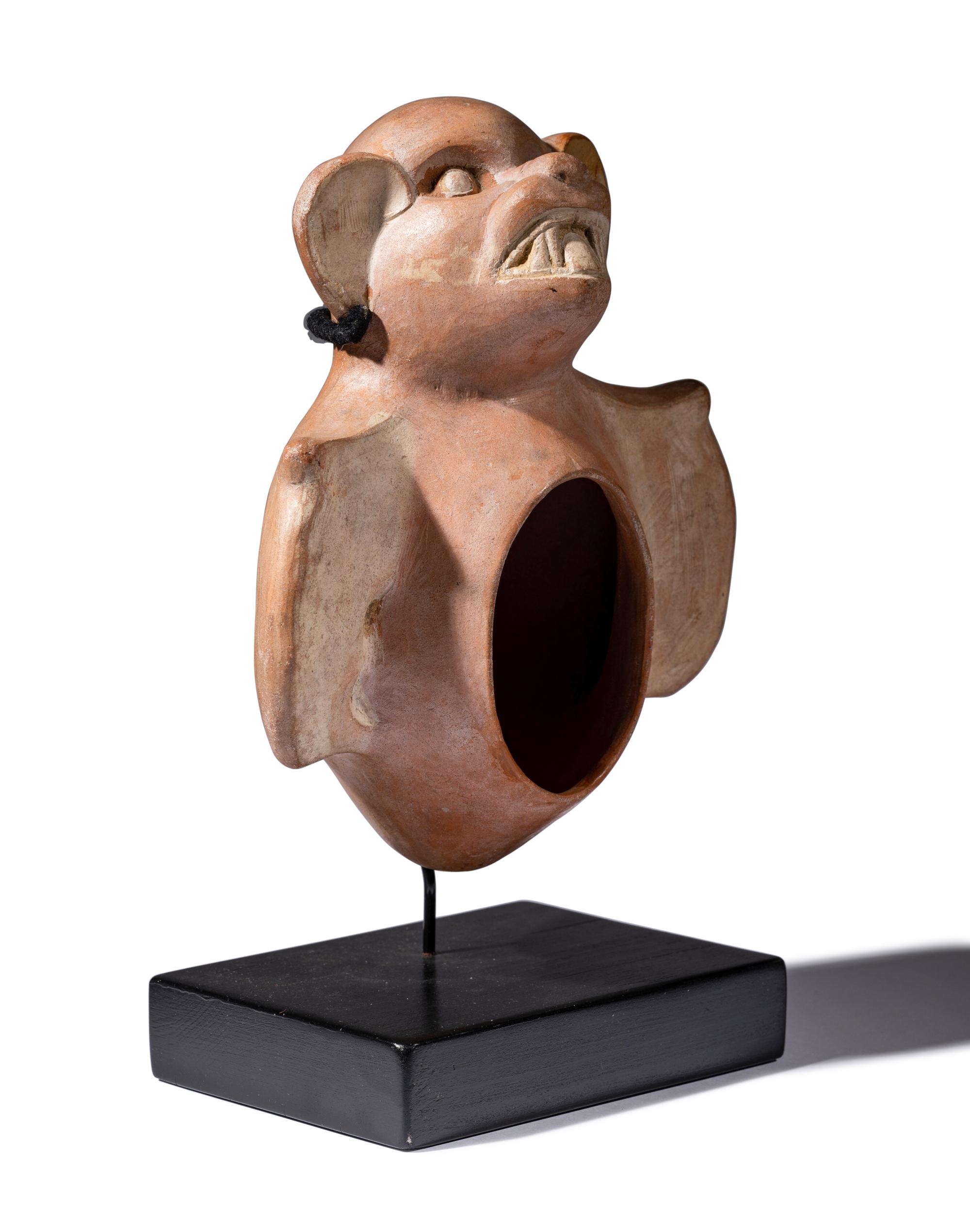 A Moche Bat Effigy Vessel