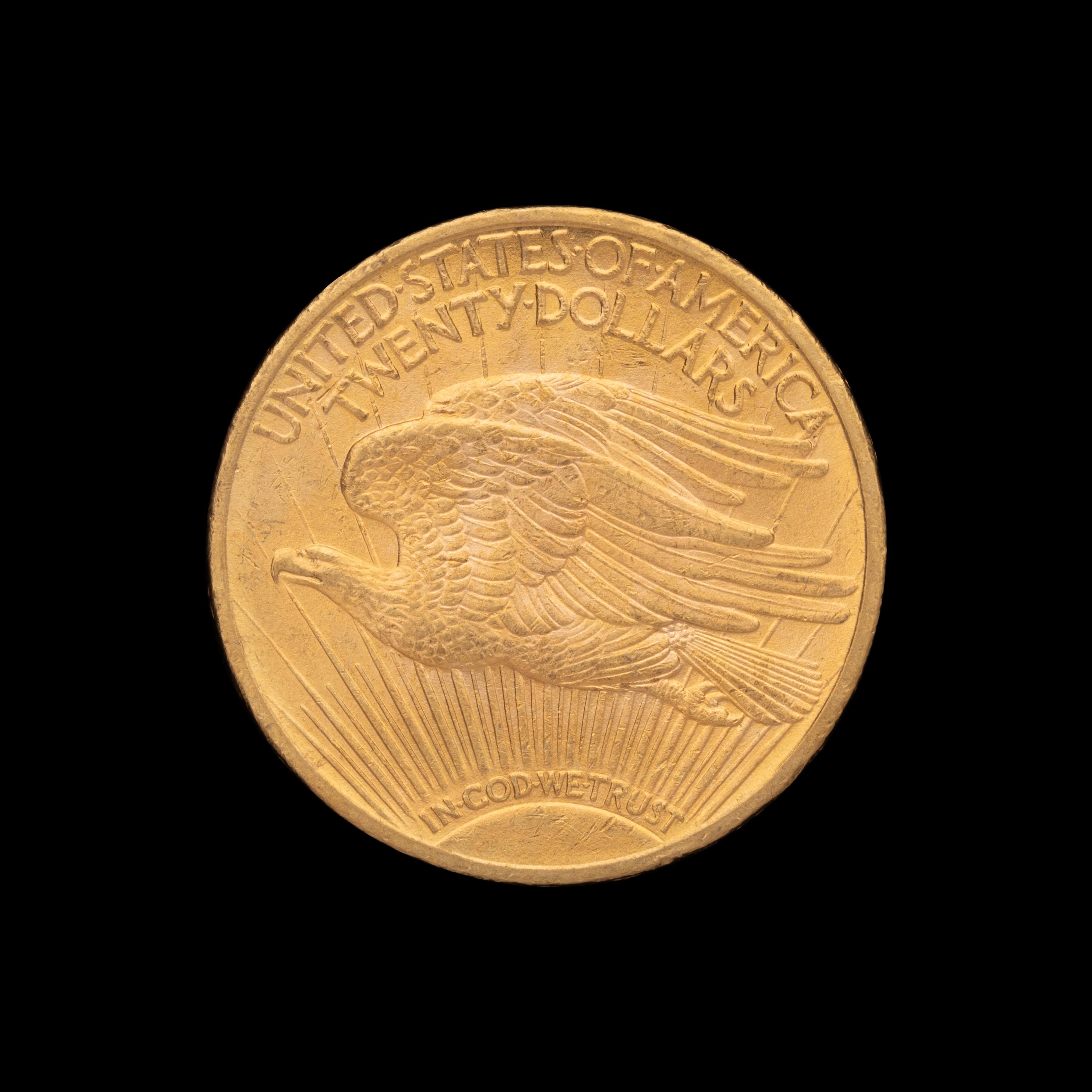 A 1910 Saint Gaudens $20 Gold Coin