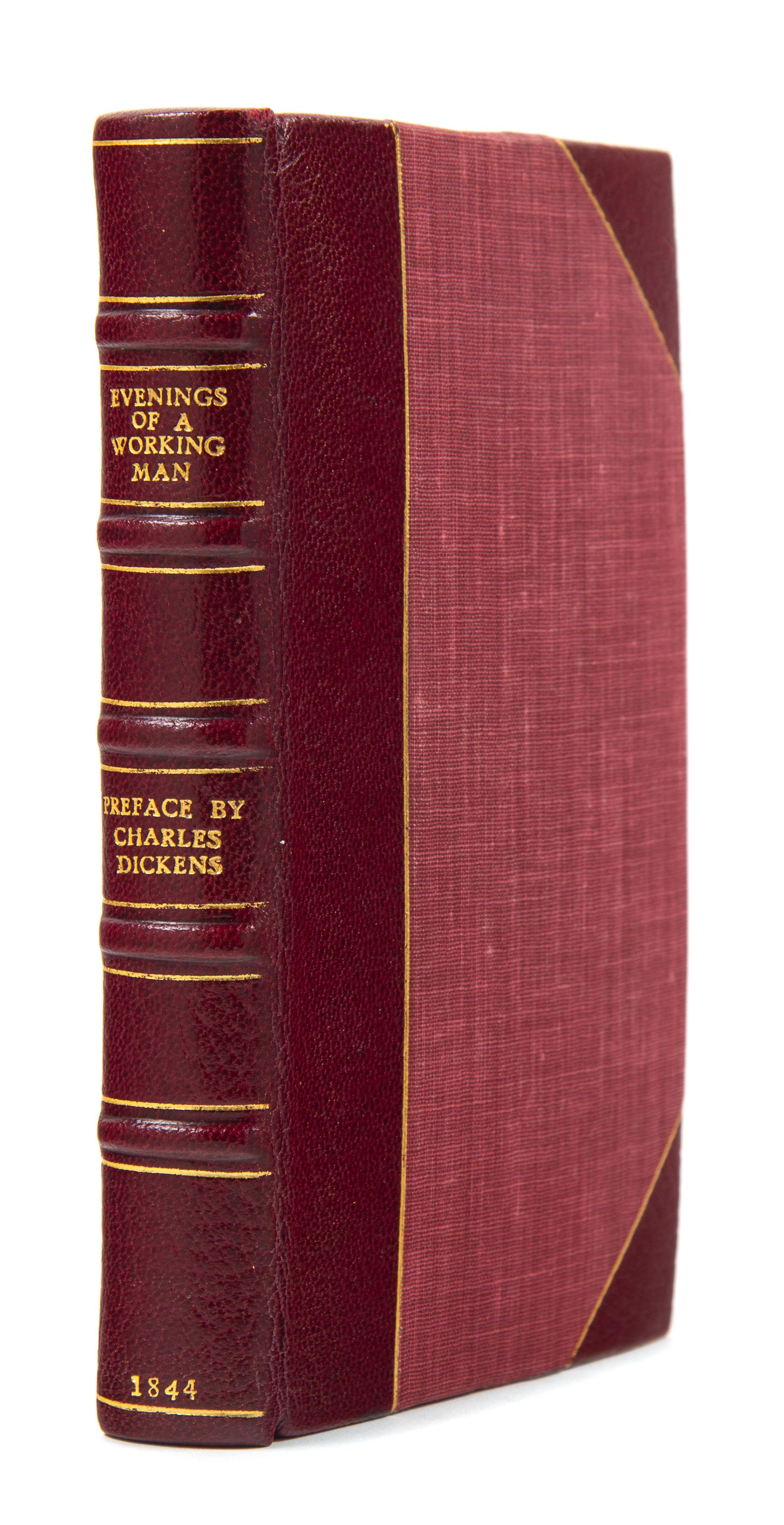 [DICKENS, Charles, contributor]. -- OVERS, John. Evenings of a Working Man, being the Occupation of his Scanty Leisure...with a Preface Relative to the Author. London: T.C. Newby, 1844.