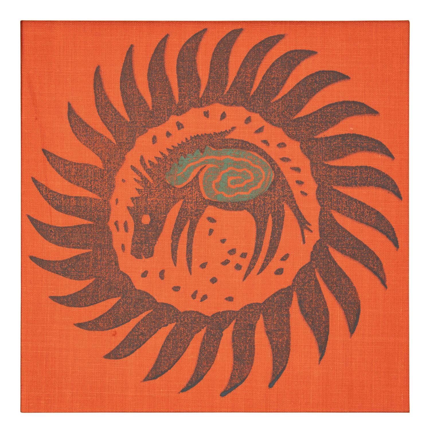Milwaukee WPA Handicraft Project Blockprinted Textile Sample Book, 1940s