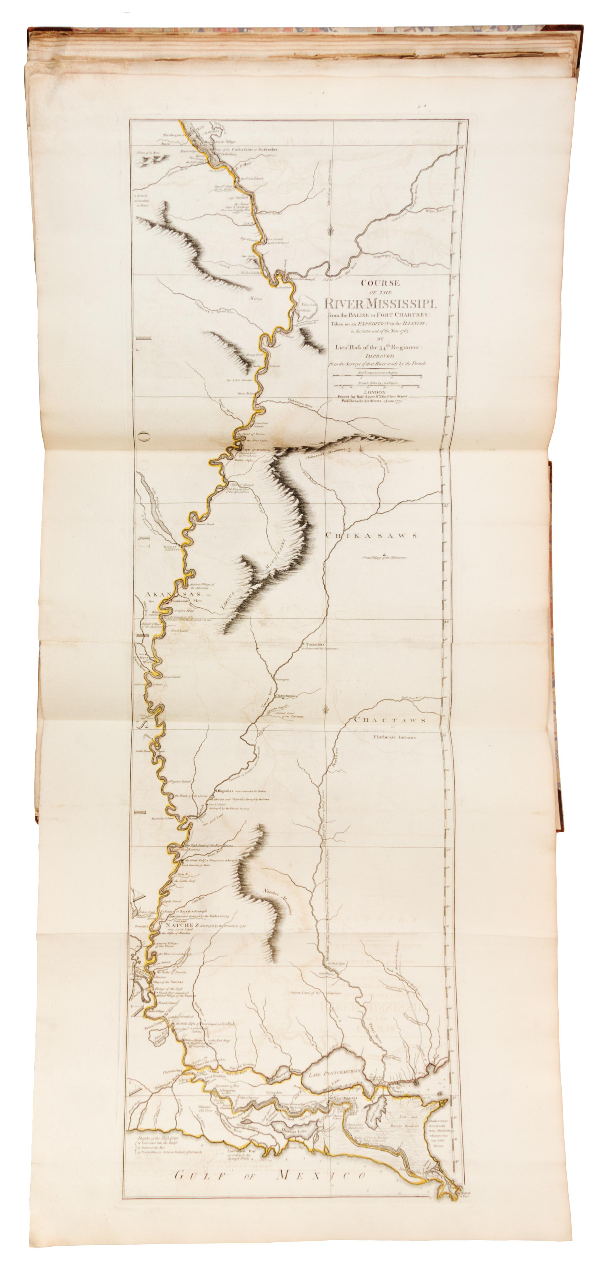 JEFFERYS, Thomas (ca 1719-1771). The American Atlas. London R. Sayer and J. Bennett, 1776.